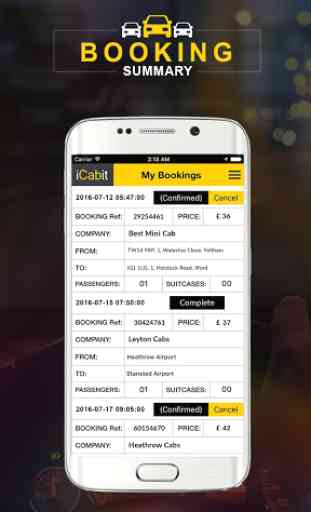 iCabit - Airport Taxi App UK 3