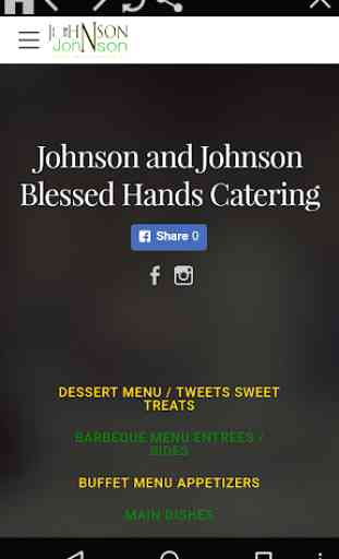 Johnson and Johnson Blessed Hands Catering 1