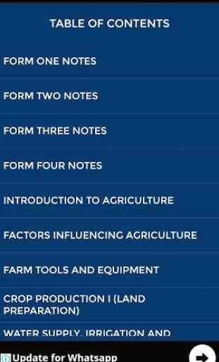 KCSE Agriculture Revision and Notes from F1 to F4 2