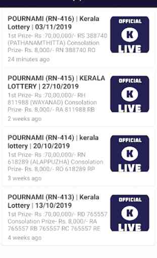 Kerala Lottery Result (Live) 3