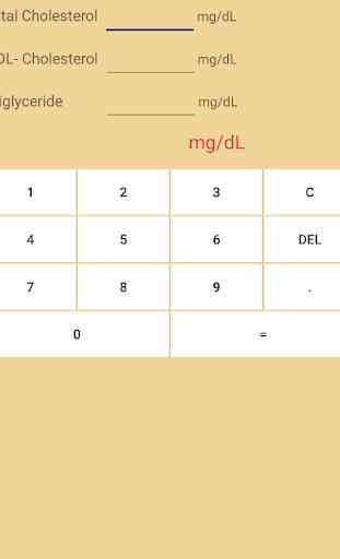 LDL-Colesterol calculadora 1