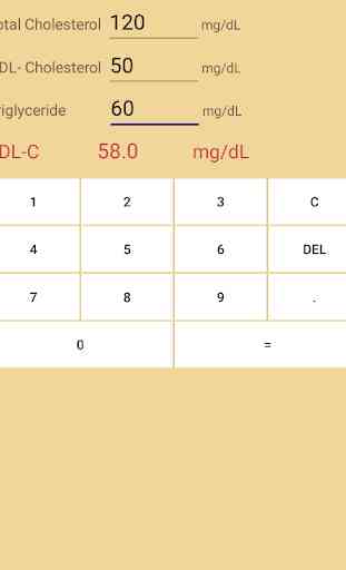LDL-Colesterol calculadora 2