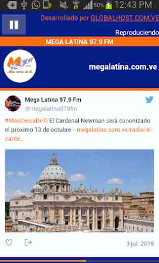 Mega Latina 97.9 FM 1