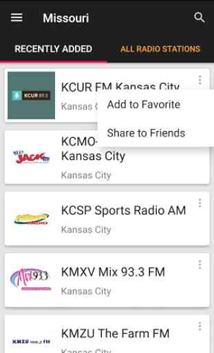 Missouri Radio Stations - USA 1
