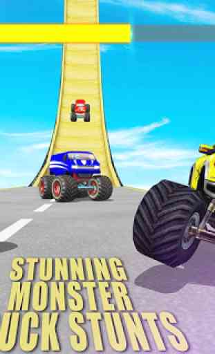 Monster Truck Ramp Stunts Racing - Mega Ramp Drive 2