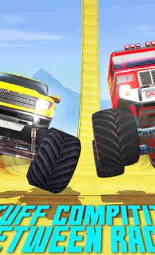 Monster Truck Ramp Stunts Racing - Mega Ramp Drive 3