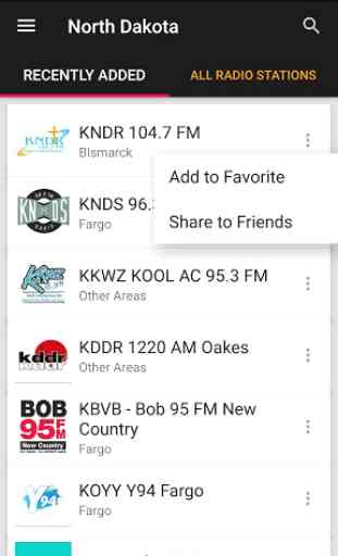 North Dakota Radio Stations - USA 1