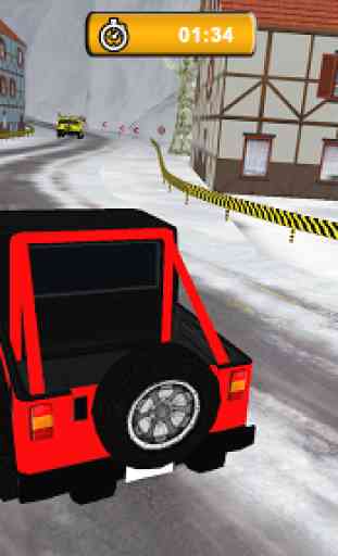 Offroad Jeep - Extreme Mountain Snow Driving 3