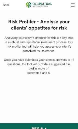 OMI: Risk Profiler 1