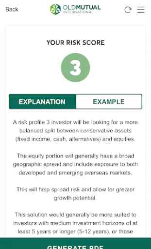 OMI: Risk Profiler 3