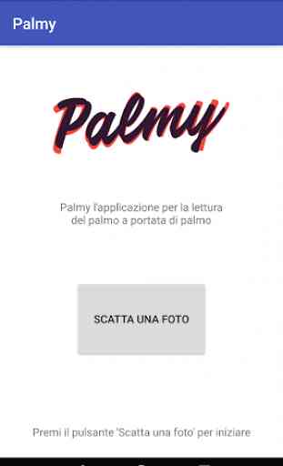Palmy(Beta version) - lettore del palmo della mano 1