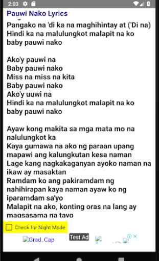 Pauwi Nako Lyrics 2
