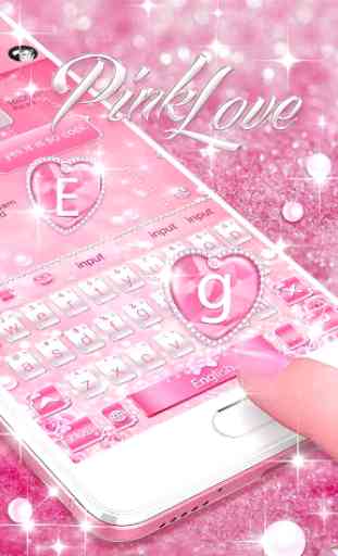 Pink Diamond Keyboard Theme 2