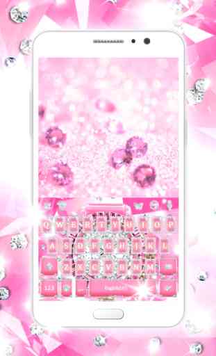 Pink Luxury Watch Tema de teclado 2