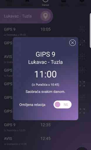 Red voznje: Lukavac - Tuzla 3