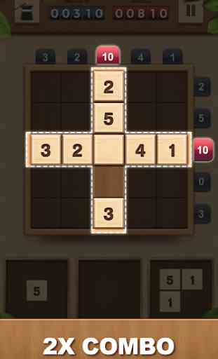 TENX - Wooden Number Puzzle Game 2