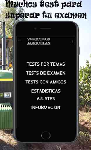 Test para el Carnet de Vehiculos Agricolas , LVA 1