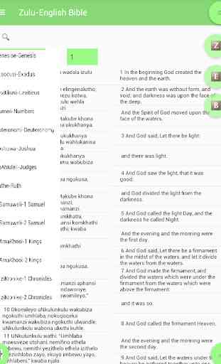 Zulu Bible English Bible Parallel 1