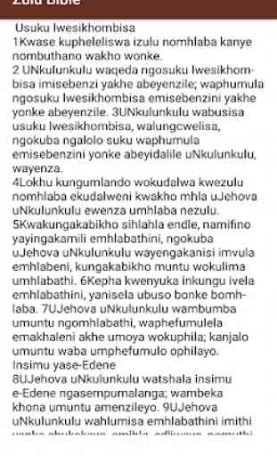 Zulu Bible -  iBhayibheli Elingcwele 1
