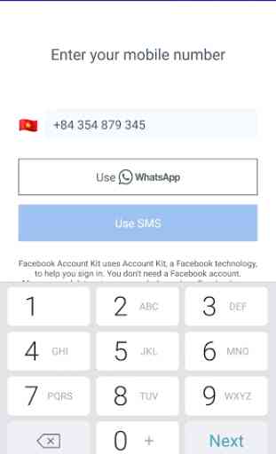 Account Kit Verify Phone / Email Demo 3
