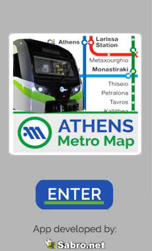 Athens Metro Map LITE 1