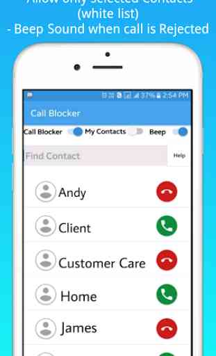 Call Blocker - Available for known Block Unknowns. 3
