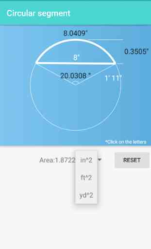 Circle Inches Calculator 2