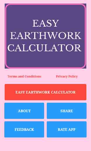 Easy Earthwork Calculator 1