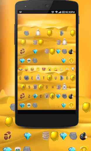 Emoji Keyboard - Gold Mine 1