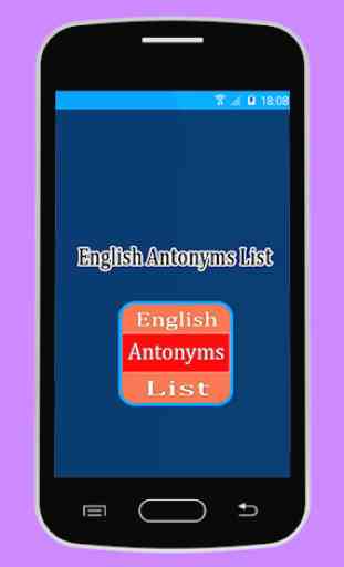 English Antonyms List 1