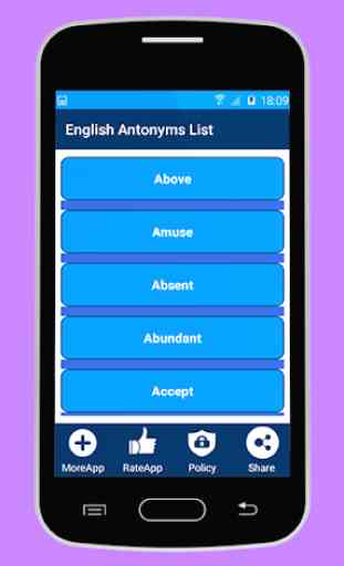 English Antonyms List 2