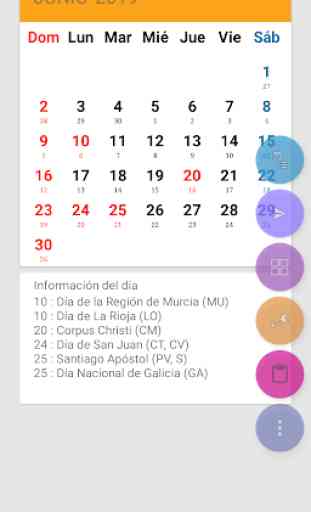 España Calendario 2019 3