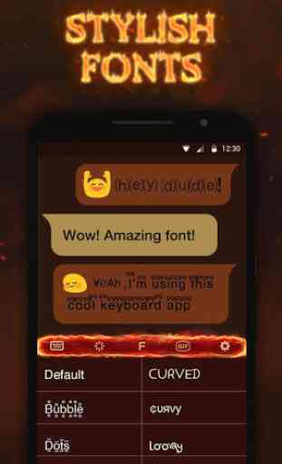 Flame Phoenix Keyboard Theme for Android 3