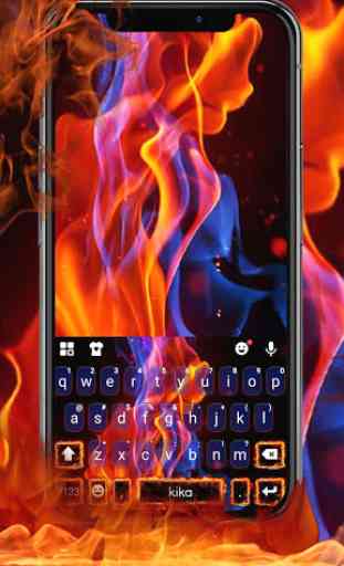 Flaming Fire Tema de teclado 2