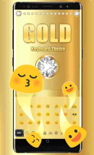 Gold Luxury Diamond Keyboard 2