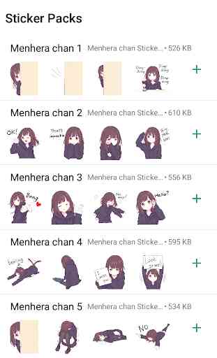 Menhera chan Stickers for WhatsApp - WAStickerApps 1