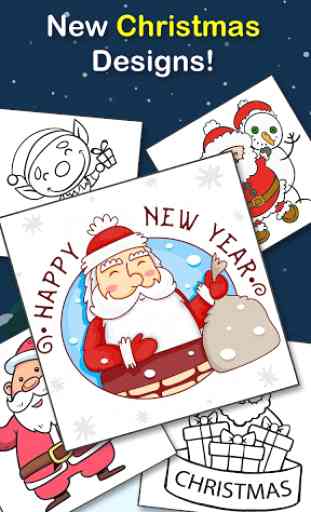 Navidad Papá Noel recolocar Colorante Libro Gratis 3