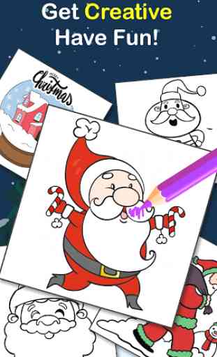 Navidad Papá Noel recolocar Colorante Libro Gratis 4