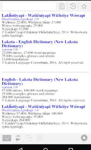 New Lakota Dictionary (NLD) Mobile - Version 2.0 1
