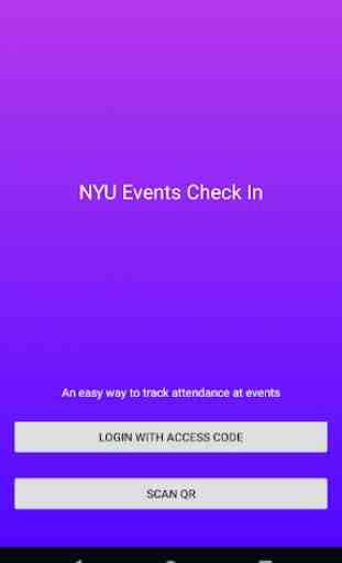 NYU Events Check In 1