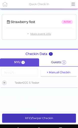 NYU Events Check In 2