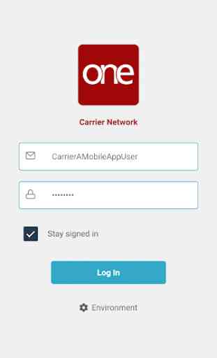 ONE Carrier Application 1