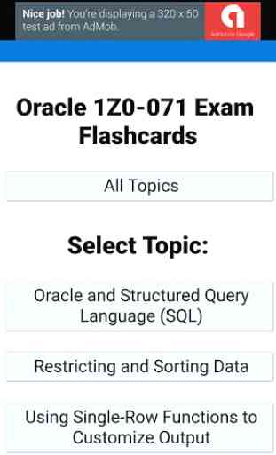 Oracle SQL Certification (1Z0-071) Flashcards 2