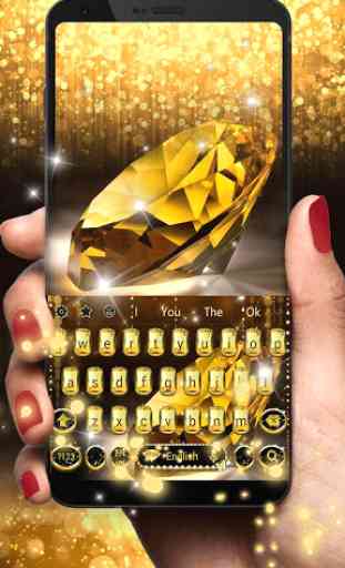Oro diamante teclado tema Gold Diamond 1