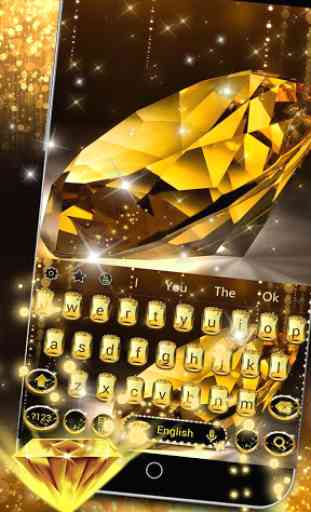 Oro diamante teclado tema Gold Diamond 3