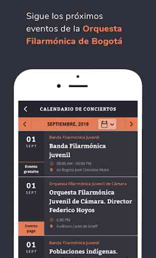 Orquesta Filarmónica de Bogotá. 4