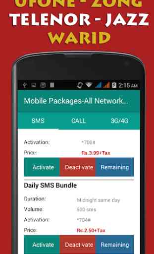 Pakistan Mobile Packages 2
