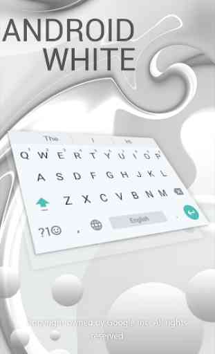 Pearl White Keyboard for Android 1
