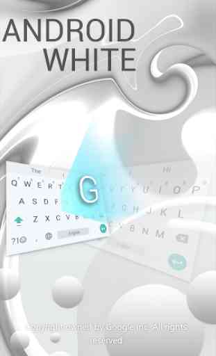 Pearl White Keyboard for Android 2