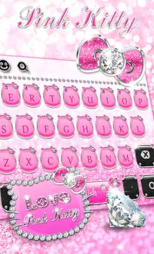 Pink Kitty Diamond keyboard 2
